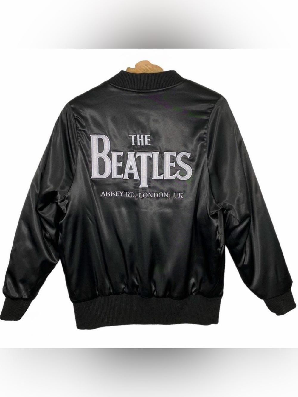 Hard Rock x The Beatles Abbey Road Satin Bomber Jacket Medium
